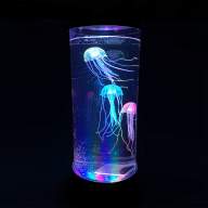 Светодиодный ночник &quot;Медузы в аквариуме&quot; Цилиндр 35 см Jellyfish Lamp USB - Светодиодный ночник "Медузы в аквариуме" Цилиндр 35 см Jellyfish Lamp USB