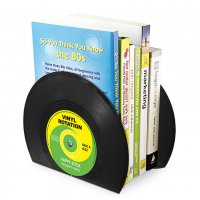 Подставка для книг "Виниловые пластинки" Vinyl Bookends, набор из 2-х пластинок