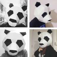 Картонная 3D маска Панда Art Panda Mask, набор для сборки, DIY - Картонная 3D маска Панда Art Panda Mask, набор для сборки, DIY