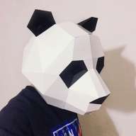 Картонная 3D маска Панда Art Panda Mask, набор для сборки, DIY - Картонная 3D маска Панда Art Panda Mask, набор для сборки, DIY