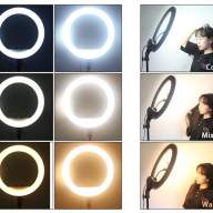 Кольцевая светодиодная LED лампа RL-21 Soft Ring Light, диаметр 54 см, с пультом и тремя держателями для смартфонов, без штатива - Кольцевая светодиодная LED лампа RL-21 Soft Ring Light, диаметр 54 см, с пультом и тремя держателями для смартфонов, без штатива