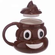 Кружка с крышкой &quot;Какашка&quot; Poo Shaped Mug, 380 мл - Кружка с крышкой "Какашка" Poo Shaped Mug, 380 мл