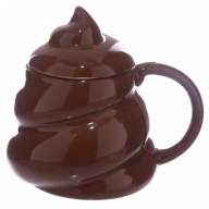 Кружка с крышкой &quot;Какашка&quot; Poo Shaped Mug, 380 мл - Кружка с крышкой "Какашка" Poo Shaped Mug, 380 мл