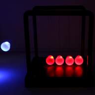 Светящиеся шары Ньютона Light Up Newtons Cradle 20 см, Маятник Ньютона - Светящиеся шары Ньютона Light Up Newtons Cradle 20 см, Маятник Ньютона