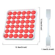 Pop it антистресс вечная пупырка на пластиковой основе, кликает с двух сторон  красный - Pop it антистресс вечная пупырка на пластиковой основе, кликает с двух сторон  красный