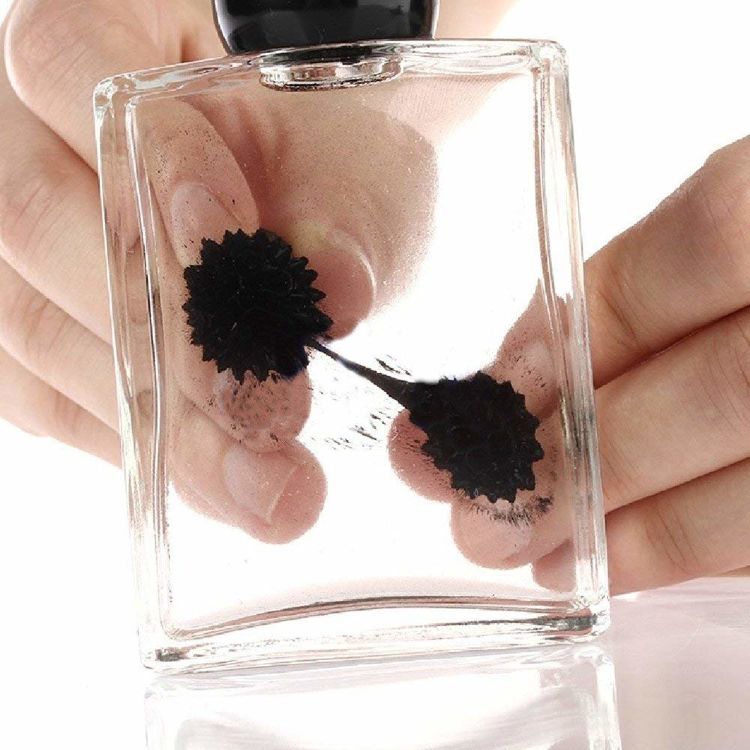 Ферромагнитная жидкость в стеклянной бутылке с магнитами FerroFluid Bottle