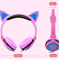 Наушники с ушками кошки, светящиеся Cat Ear Headphones - Наушники с ушками кошки, светящиеся Cat Ear Headphones