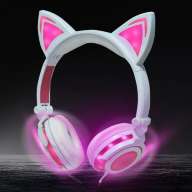 Наушники с ушками кошки, светящиеся Cat Ear Headphones - Наушники с ушками кошки, светящиеся Cat Ear Headphones